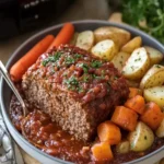 Easy Slow Cooker Meatloaf with Potatoes and Veggies Bliss 18 Easy Slow Cooker Meatloaf with Potatoes and Veggies