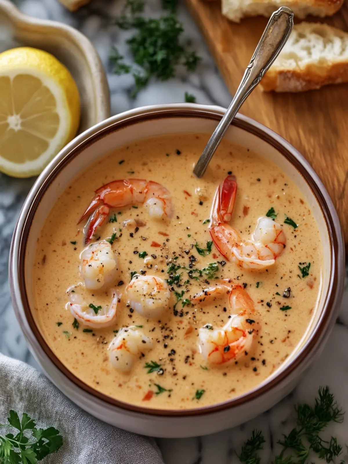 Indulge in Creamy Shrimp and Crab Seafood Bisque Delight 5 Creamy Shrimp and Crab Seafood Bisque