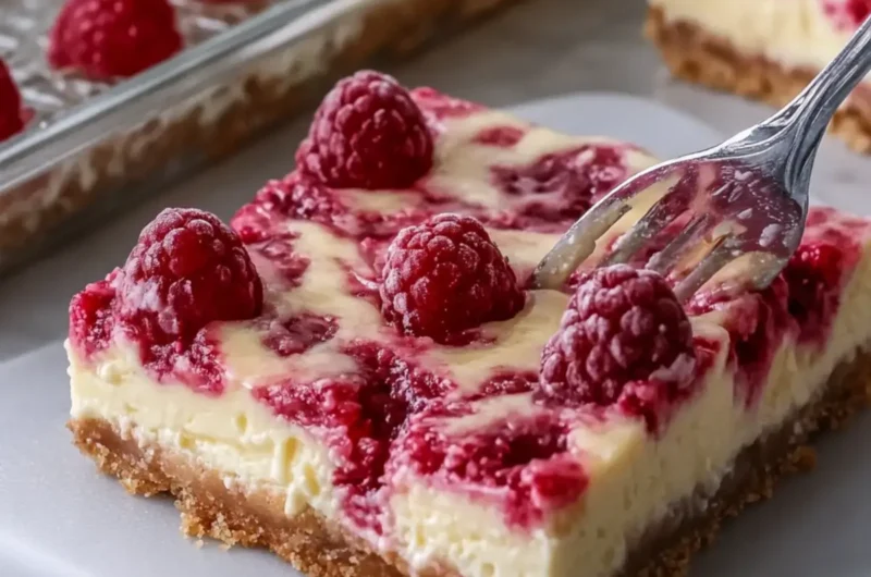Raspberry Lemon Cheesecake Bars