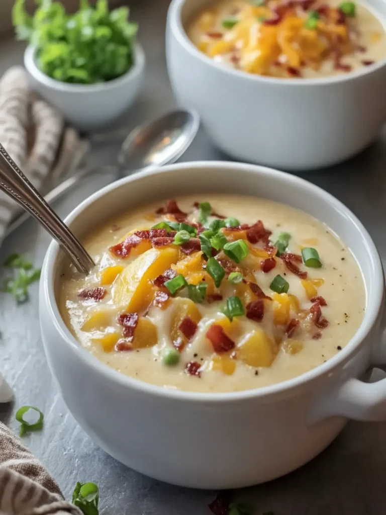 Slow Cooker Loaded Baked Potato Soup You'll Crave on Cold Nights 2 Slow Cooker Loaded Baked Potato Soup