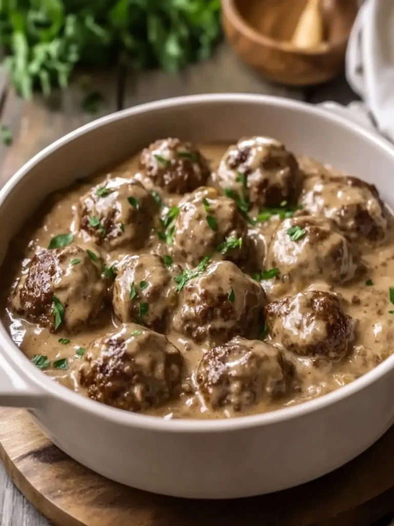 Crockpot Creamy Salisbury Steak Meatballs for Cozy Nights 4 Crockpot Creamy Salisbury Steak Meatballs
