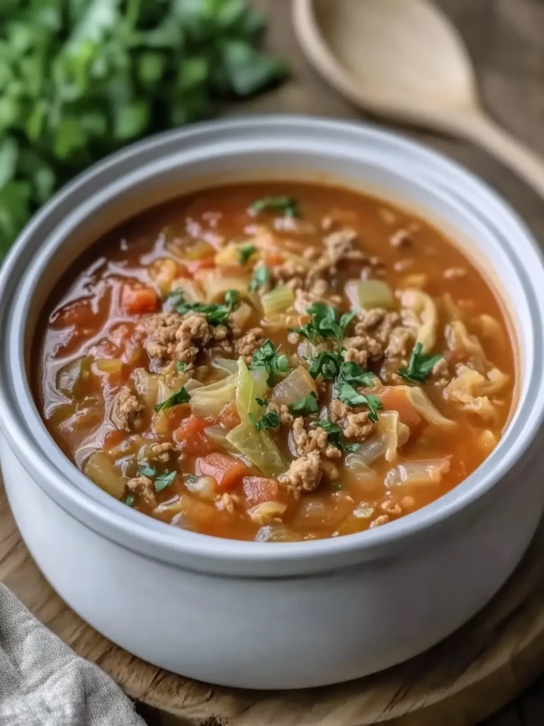 Slow Cooker Cabbage Roll Soup: Cozy Comfort in a Bowl 3 Slow Cooker Cabbage Roll Soup