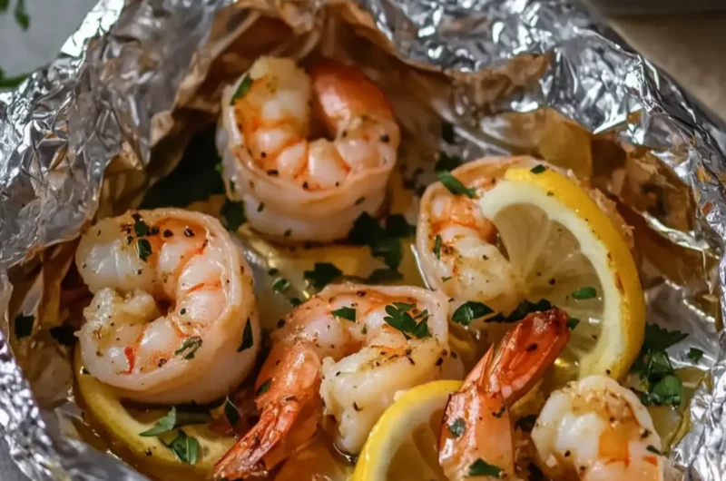 Shrimp Scampi Foil Packets