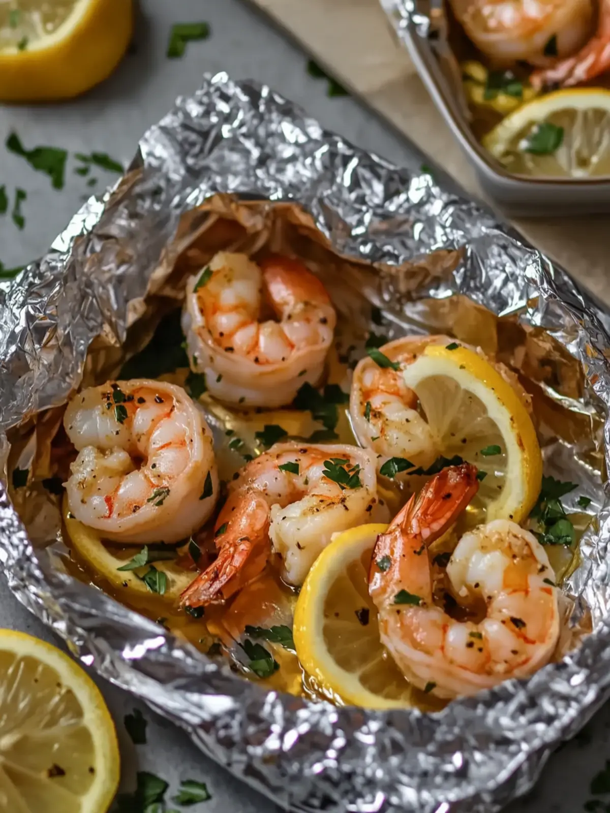 Savor Shrimp Scampi Foil Packets for Effortless Flavor! 5 Shrimp Scampi Foil Packets