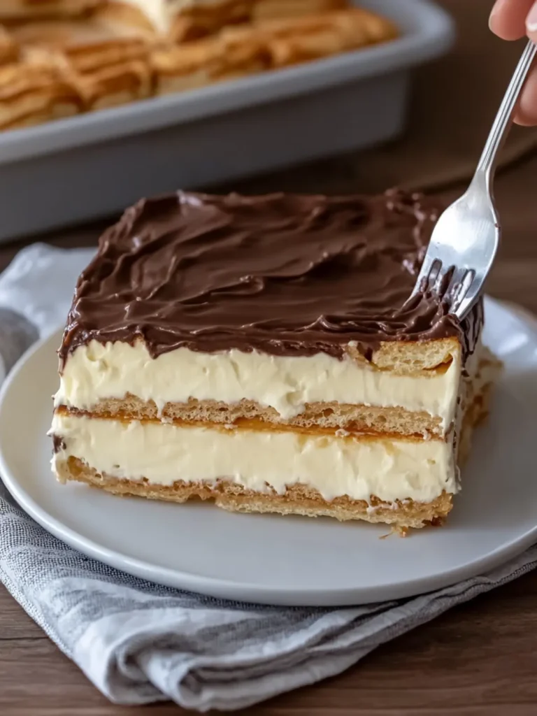 Easy Eclair Cake — No Oven Needed for Effortless Indulgence! 2 Easy Eclair Cake — No Oven Needed!