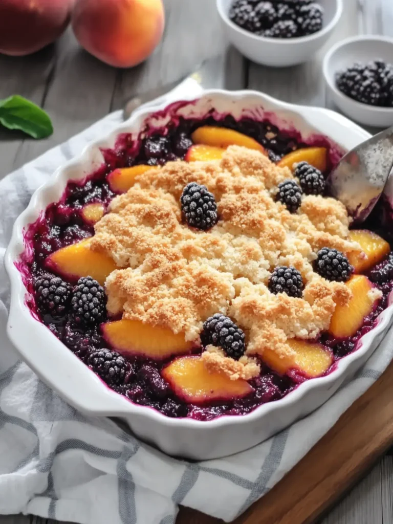 Delicious Blackberry Peach Dump Cake for Easy Summer Treats 4 Blackberry Peach Dump Cake