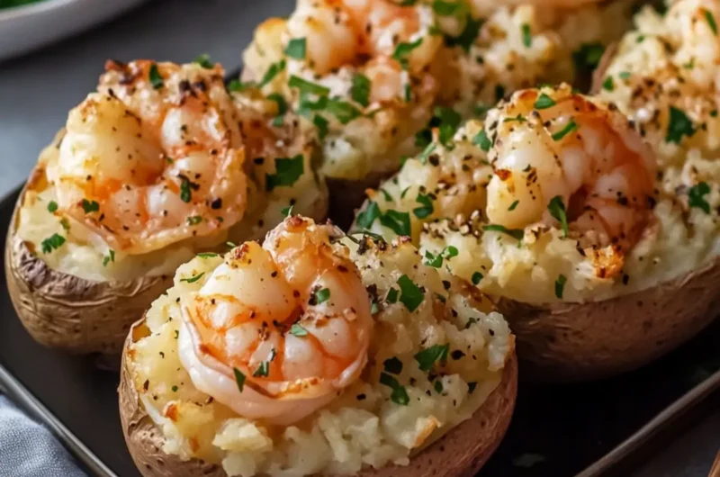 Seafood Shrimp Stuffed Baked Potatoes