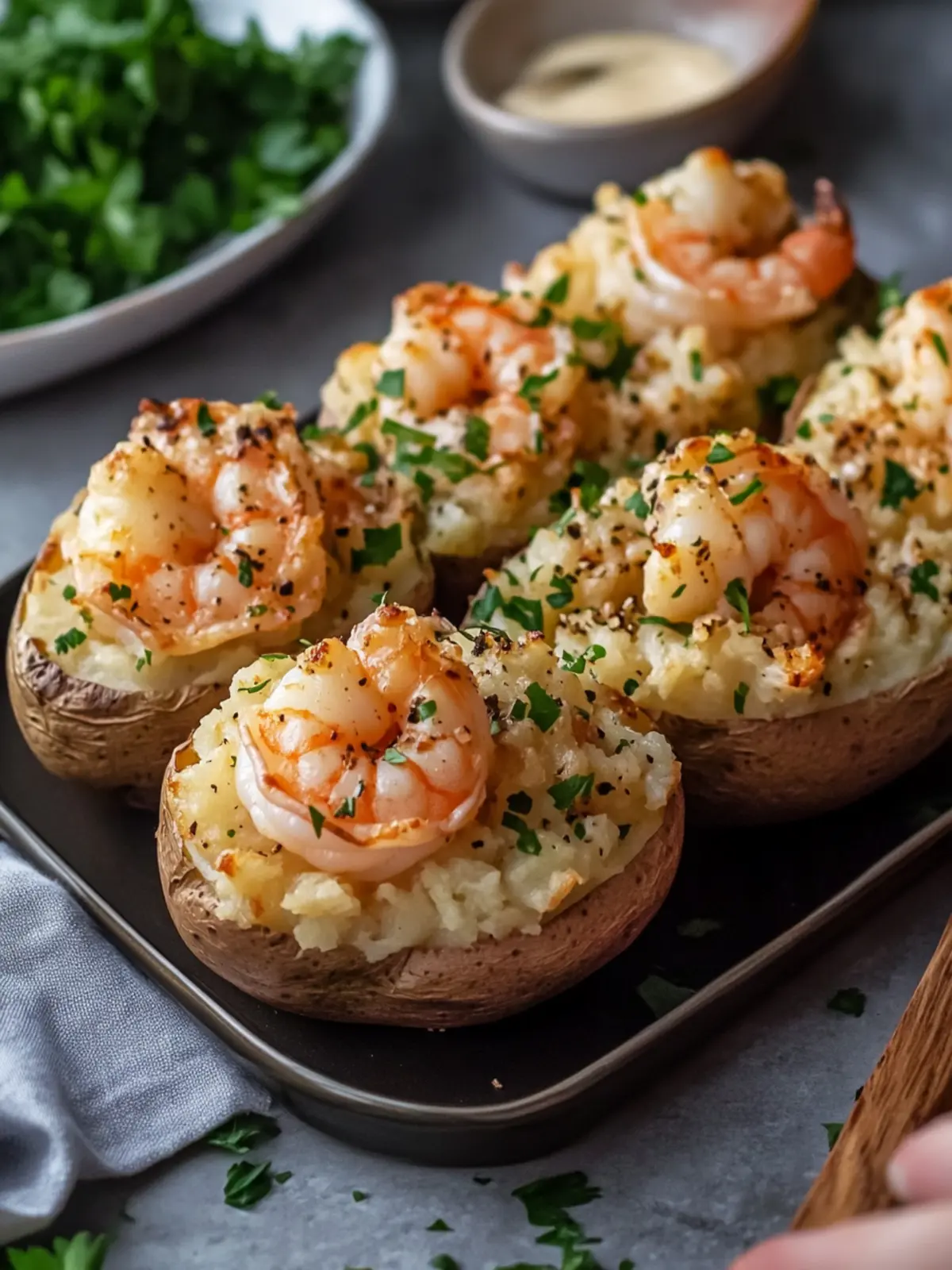 Seafood Shrimp Stuffed Baked Potatoes for Comfort Food Lovers 5 Seafood Shrimp Stuffed Baked Potatoes