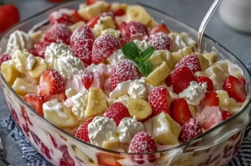 Strawberry Fruit Salad Casserole