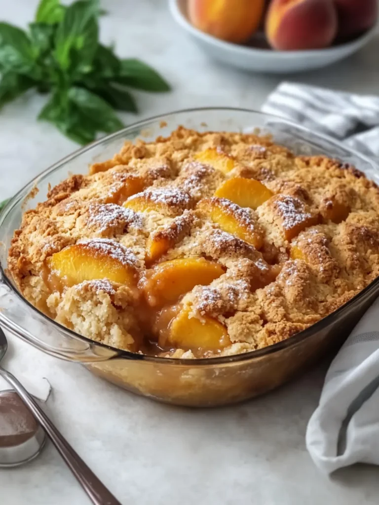 Homemade Peach Cobbler: A Warm Hug in a Dish 4 Homemade Peach Cobbler
