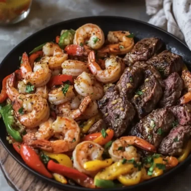 Savor Garlic Butter Steak and Shrimp with Peppers Tonight 6 Savor Garlic Butter Steak and Shrimp with Peppers Tonight