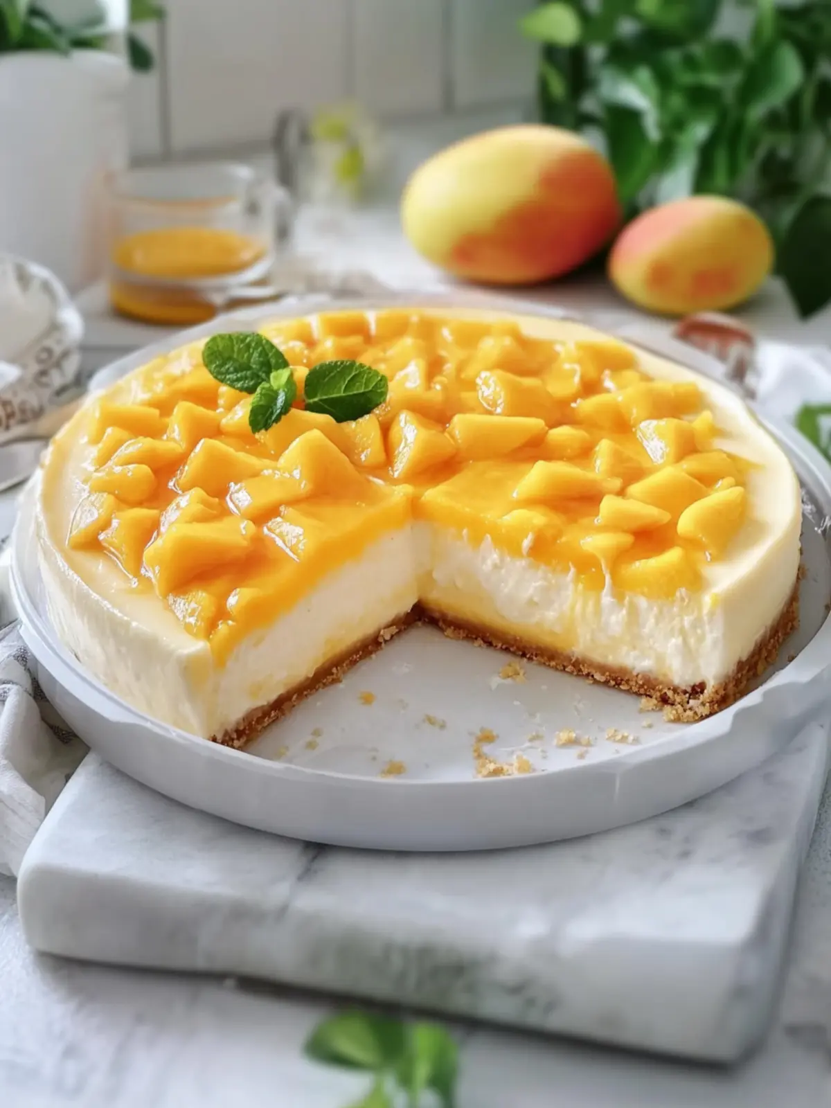 Irresistibly Creamy Mango Cheesecake to Wow Your Guests 5 Creamy Mango Cheesecake