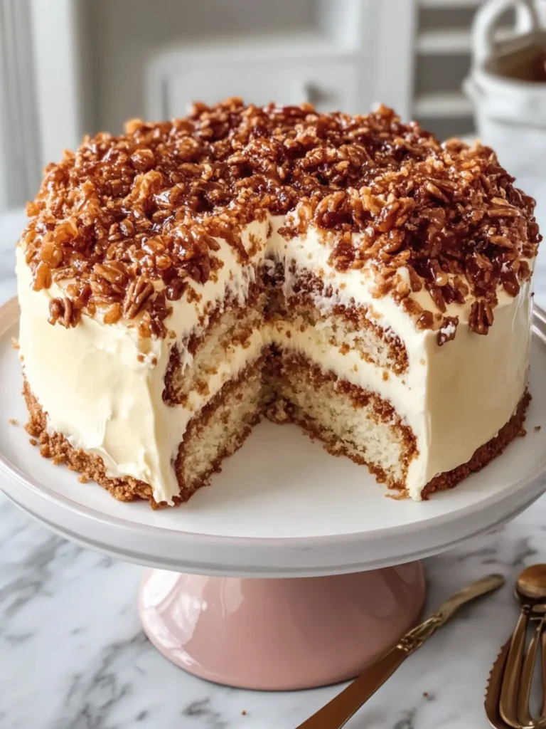 Irresistible Coconut Praline Church Cake for Sweet Gatherings 3 Coconut Praline Church Cake