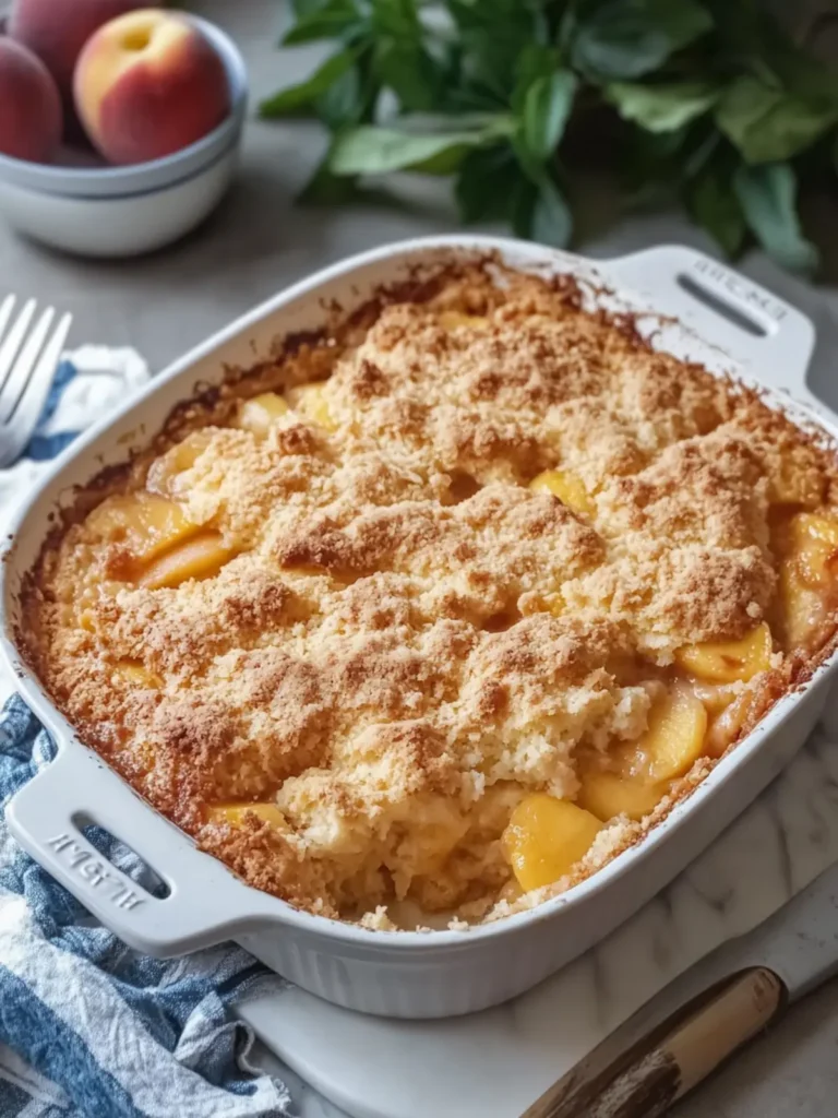 Delicious Peach Cobbler Dump Cake You’ll Love to Make 2 Delicious Peach Cobbler Dump Cake
