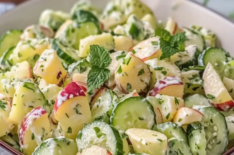 Creamy Cucumber Apple Salad