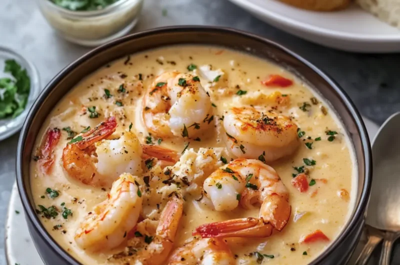 Creamy Shrimp and Crab Seafood Bisque