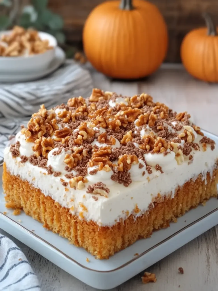 Pumpkin Spice Poke Cake