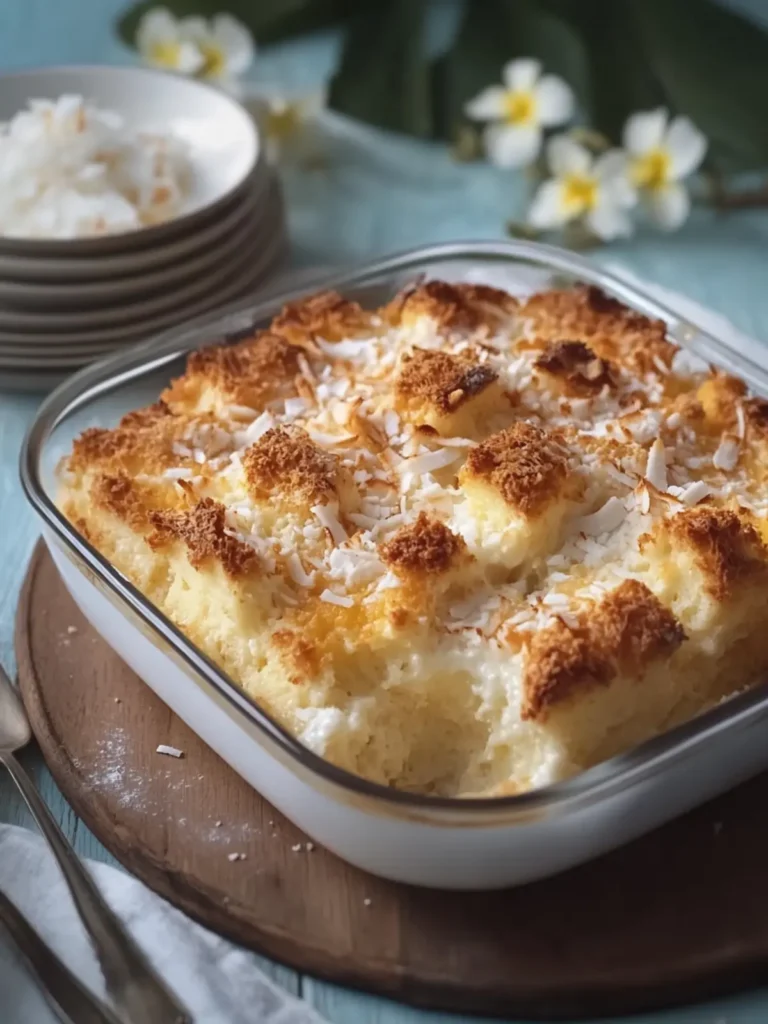 Coconut Bread Pudding