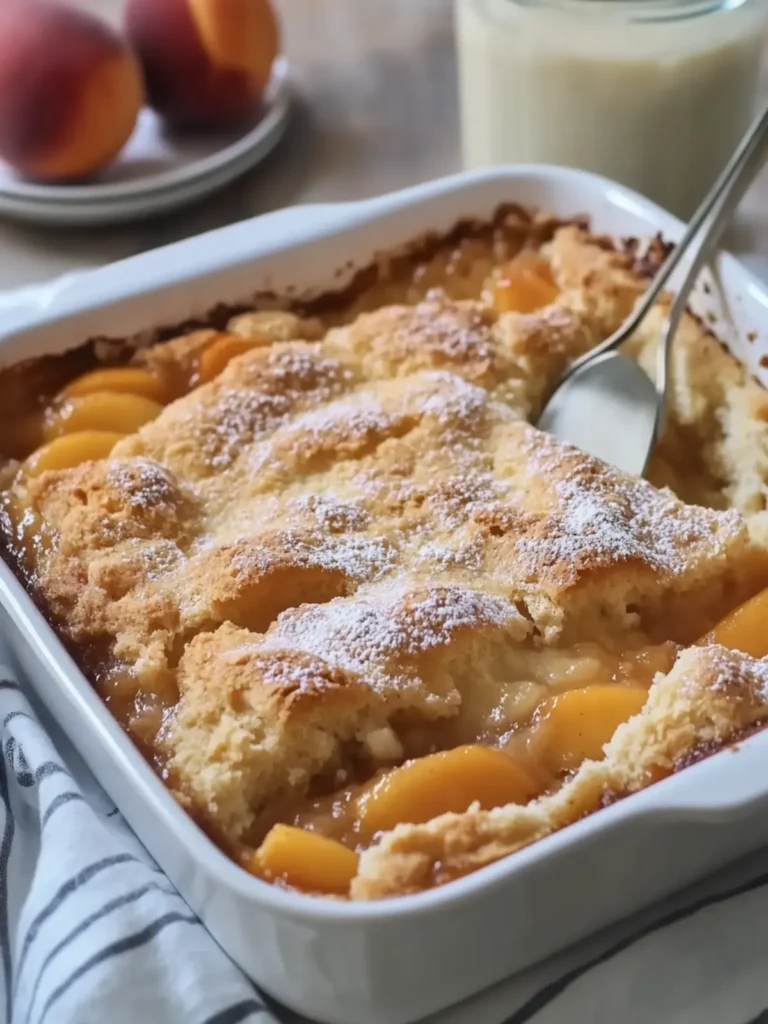 Delicious Peach Cobbler Dump Cake for Effortless Indulgence 3 Peach Cobbler Dump Cake