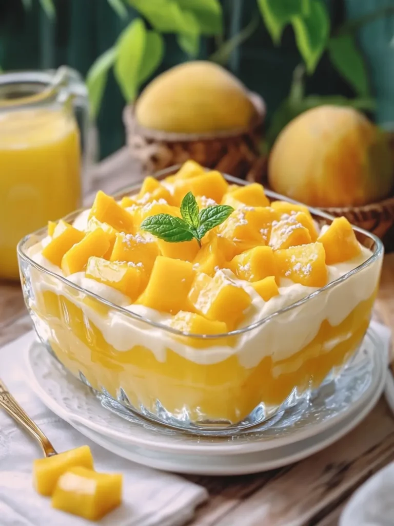 Indulge in Creamy Mango Jelly Dessert Bliss at Home 2 Creamy Mango Jelly Dessert