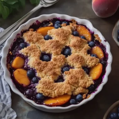 Peach and Blueberry Cobbler That Will Warm Your Soul