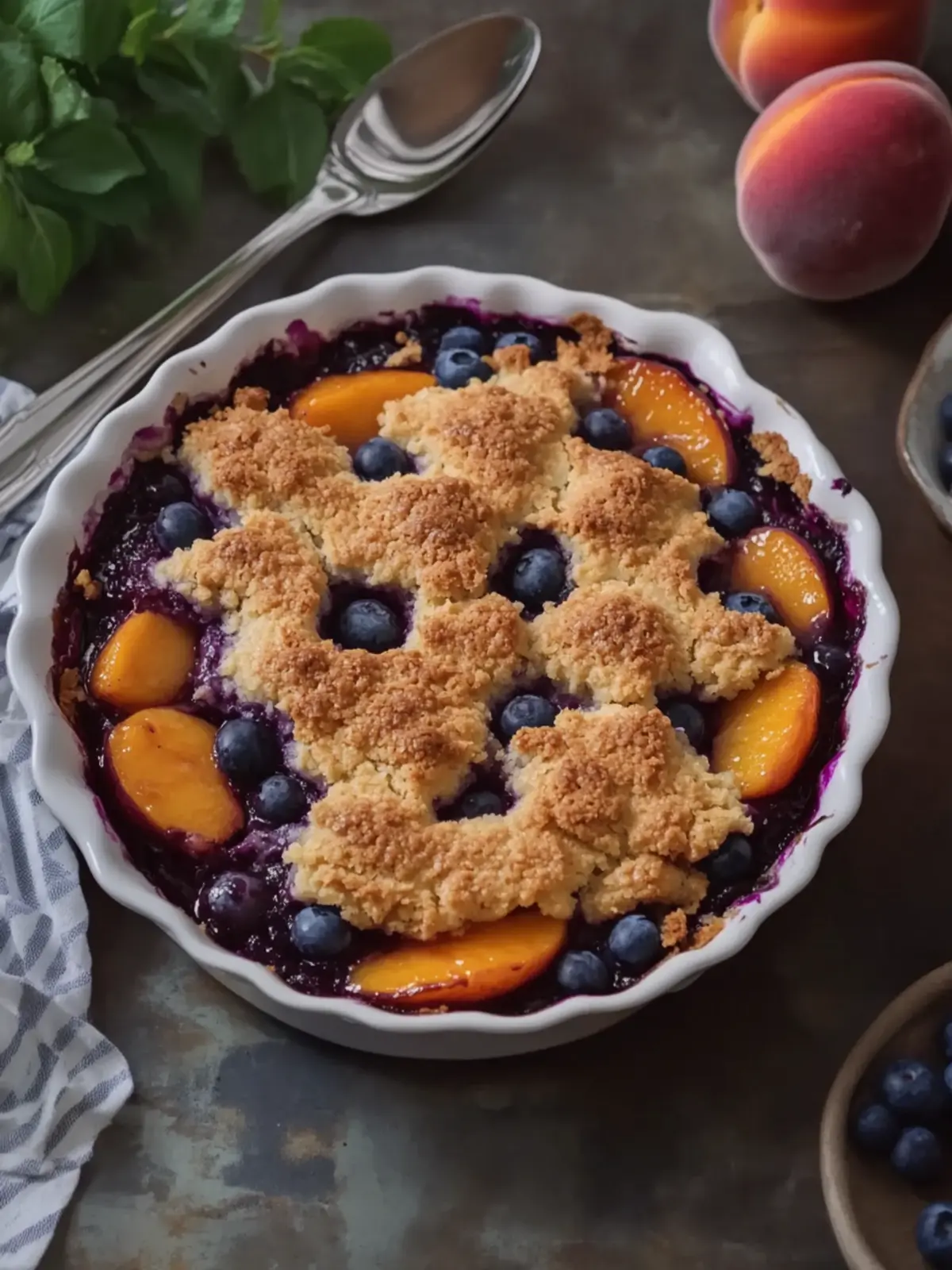 Peach and Blueberry Cobbler That Will Warm Your Soul 5 Peach and Blueberry Cobbler