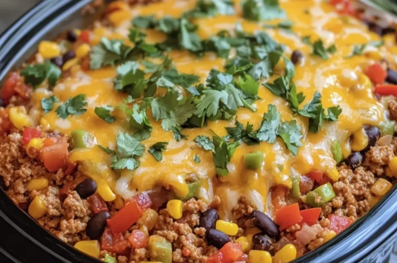 Crockpot Taco Casserole