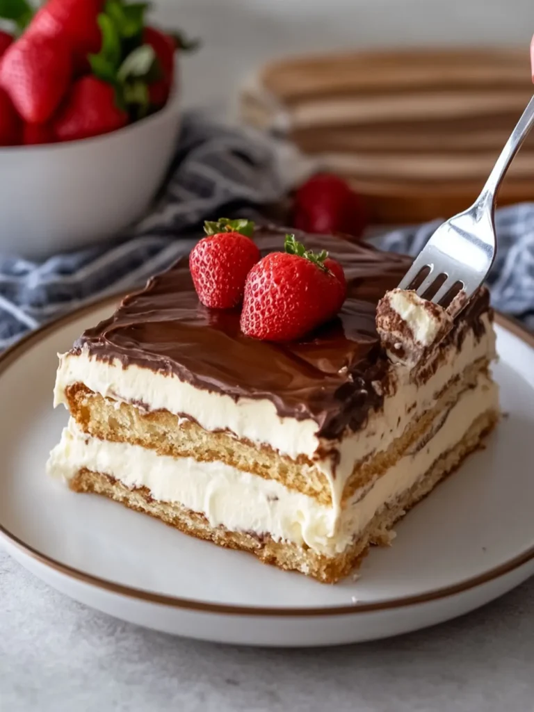 Easy Eclair Cake — No Oven Needed for Effortless Indulgence! 4 Easy Eclair Cake — No Oven Needed!
