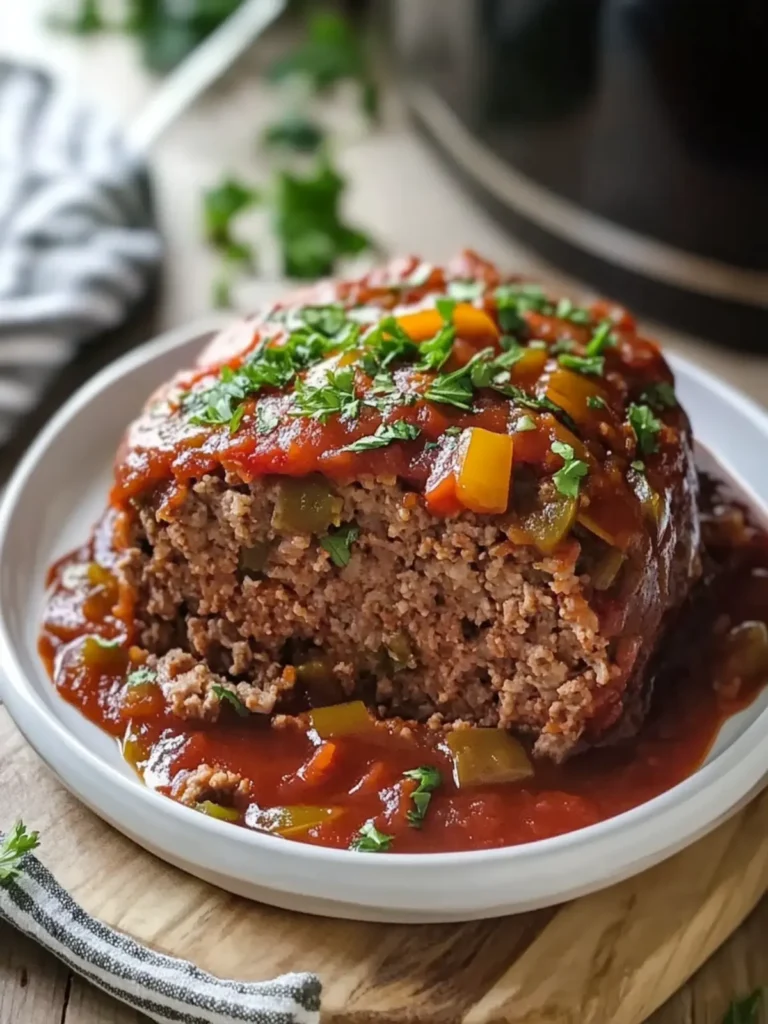 Irresistible Slow Cooker Stuffed Pepper Meatloaf Recipe 3 Slow Cooker Stuffed Pepper Meatloaf