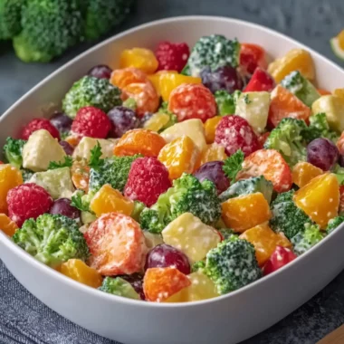 Creamy Fruits & Vegetable Salad with Broccoli Bliss 6 Creamy Fruits & Vegetable Salad with Broccoli Bliss