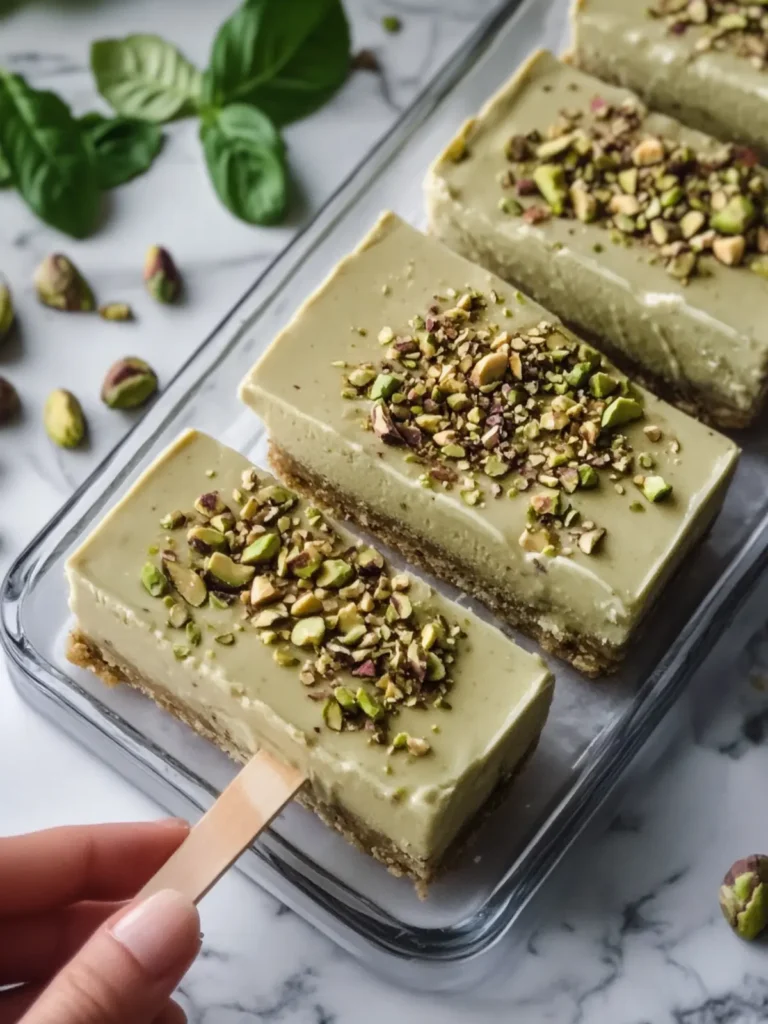 Irresistible No-Bake Pistachio Ice Cream Bars Ready in Minutes 4 No-Bake Pistachio Ice Cream Bars