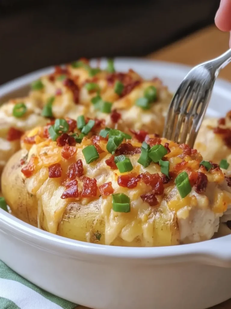 Crockpot Loaded Baked Potato Chicken: Comfort Food Delight 3 Crockpot Loaded Baked Potato Chicken