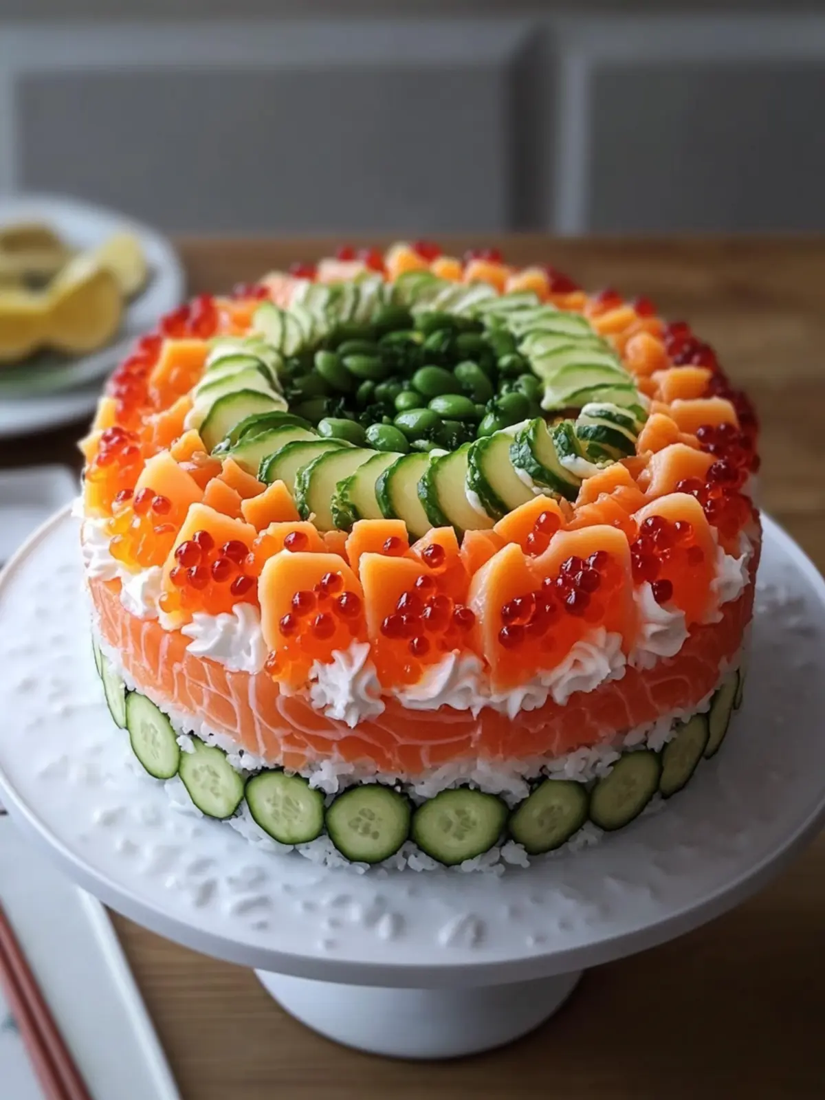 Sushi Cake: A Fun Twist for Your Next Homemade Feast 5 Sushi Cake
