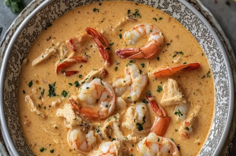 Creamy Shrimp and Crab Seafood Bisque