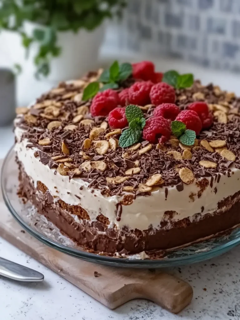 No-Bake Chocolate Graham Cake