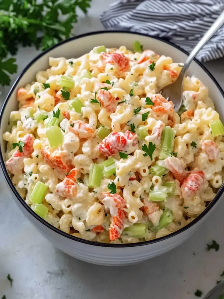 Creamy Crab and Celery Seafood Macaroni Salad for Summer Fun 3 Creamy Crab and Celery Seafood Macaroni Salad