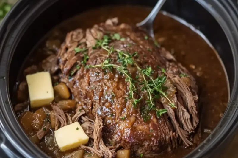 Slow Cooker Coca-Cola Beef Roast with Butter