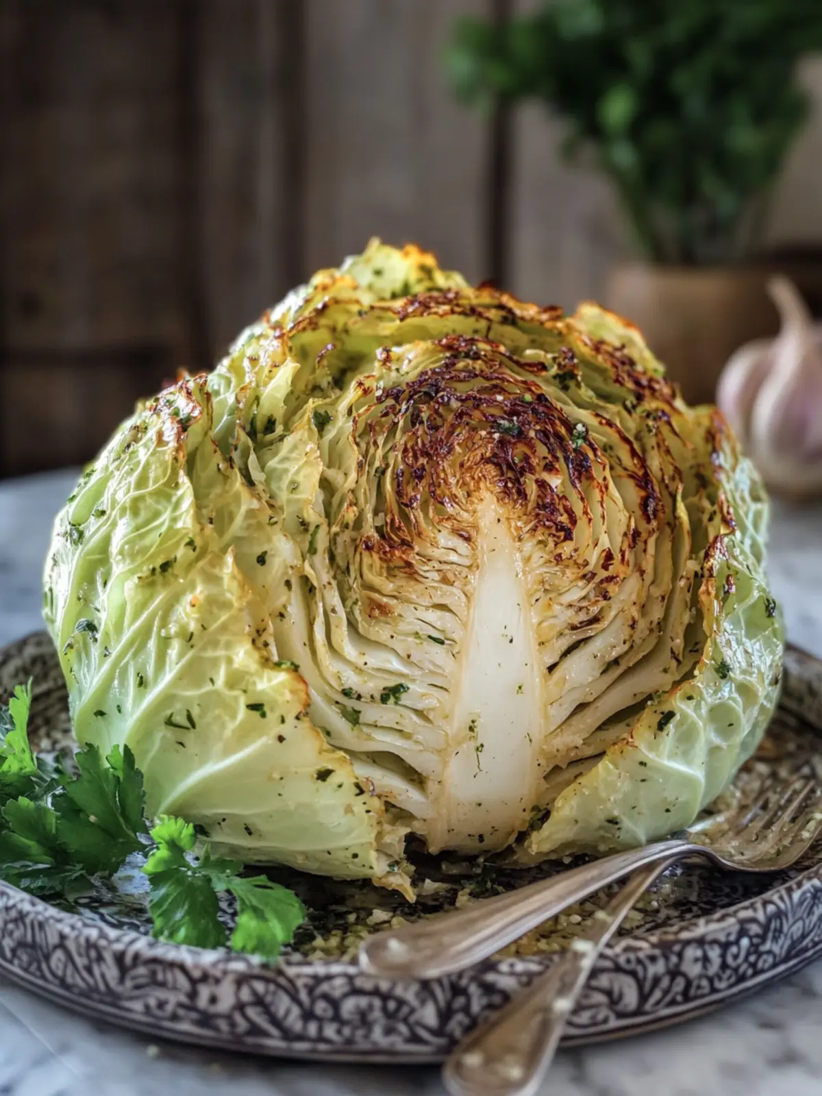 Savory Whole Roasted Garlic Butter Cabbage That Wows! 5 Whole Roasted Garlic Butter Cabbage