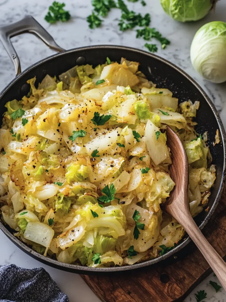 Savory Skillet Cabbage with Onions for Flavor-Packed Comfort 2 Skillet Cabbage with Onions