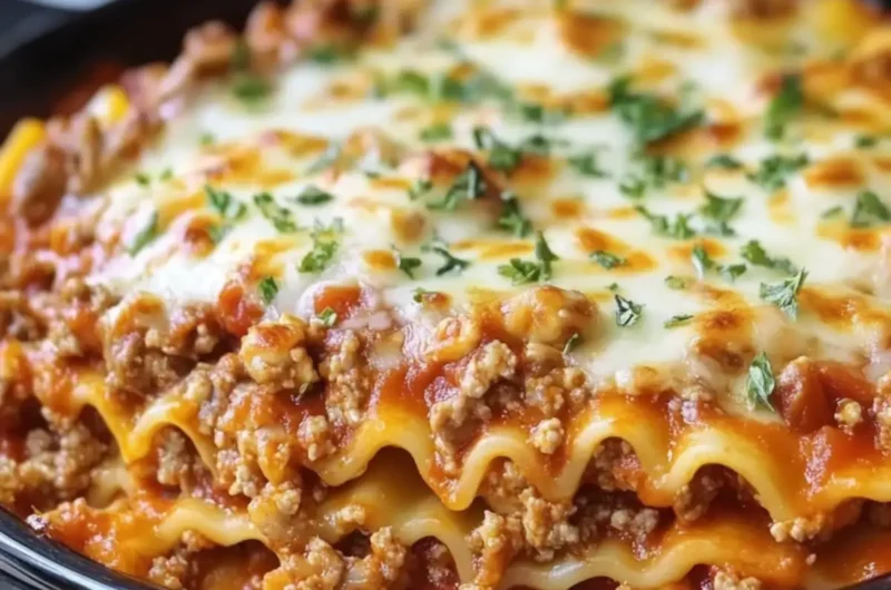 Slow Cooker Beef Lasagna Casserole