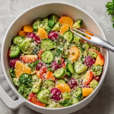 Fruits & Vegetable Salad with Creamy Dressing Bliss 16 Fruits & Vegetable Salad