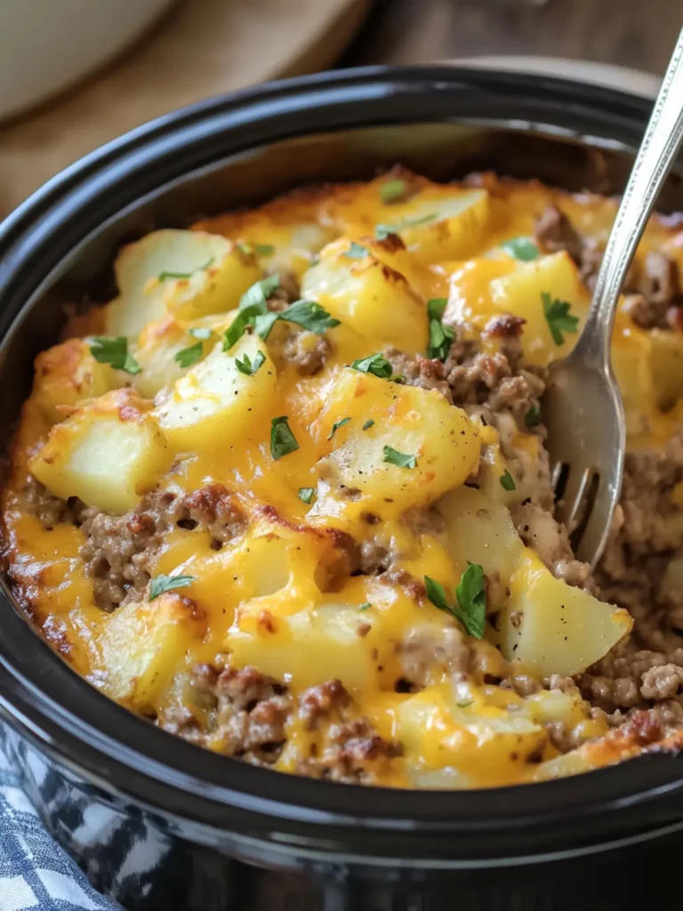 Crockpot Hamburger Potato Casserole Your New Comfort Food Dream 4 Crockpot Hamburger Potato Casserole