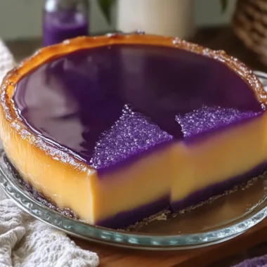 Ube Biko Flan: Delightfully Creamy Purple Rice Dessert 15 Ube Biko Flan