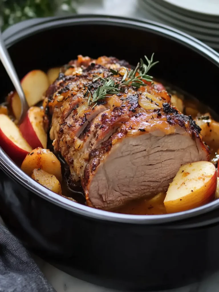Slow Cooker Apple Cider Pork Roast: Tender & Irresistible! 4 Slow Cooker Apple Cider Pork Roast