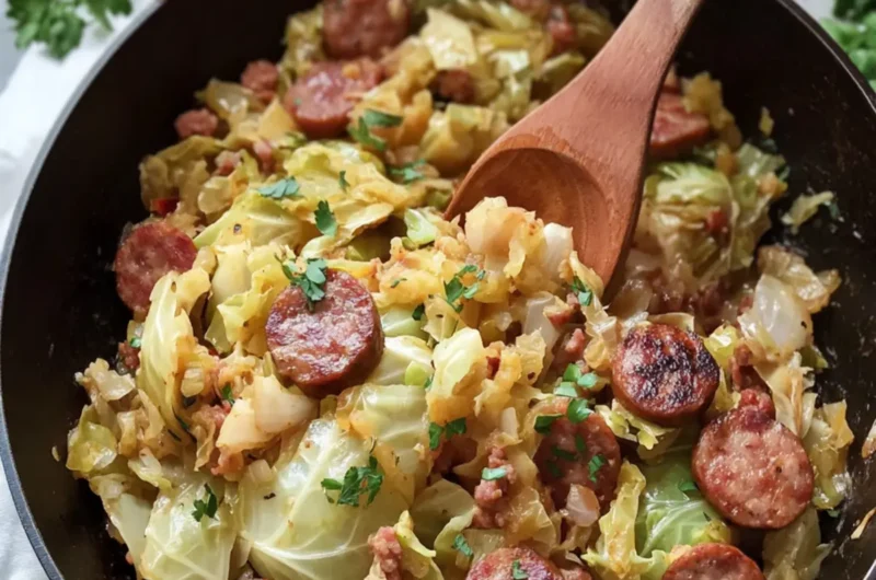 Cabbage and Smoked Sausage Skillet