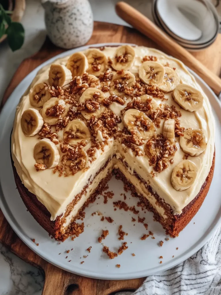 Indulge in Brown Butter Banana Cake with Cream Cheese Frosting 3 Brown Butter Banana Cake with Cream Cheese Frosting