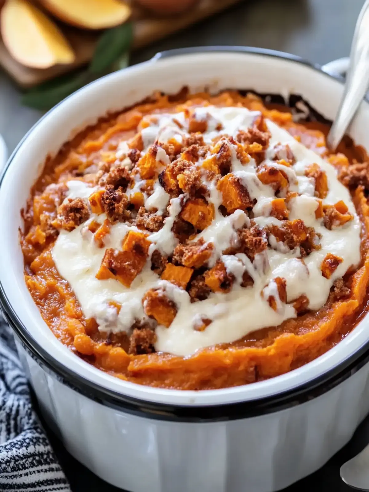 Crockpot Sweet Potato Casserole