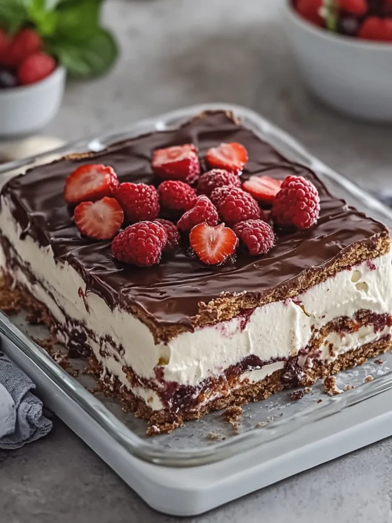 No-Bake Nutella Berry Icebox Cake: The Perfect Summer Treat 2 No-Bake Nutella Berry Icebox Cake