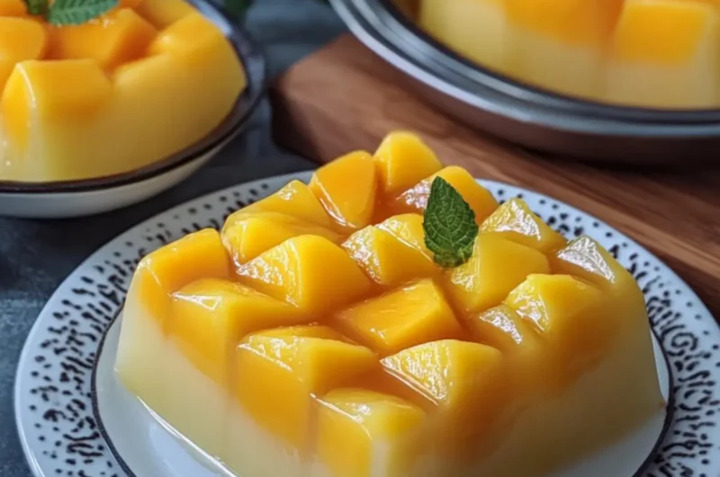 Budget Mango Jelly Dessert