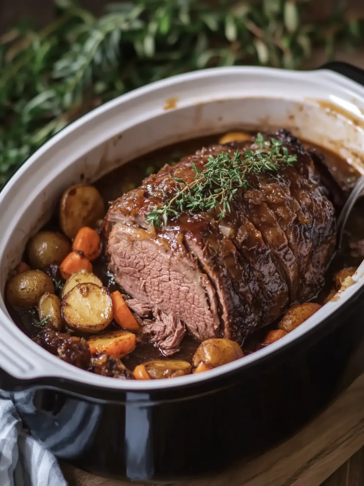 Melt-in-Your-Mouth Slow Cooker Glazed Roast Delight 5 Slow Cooker Glazed Roast